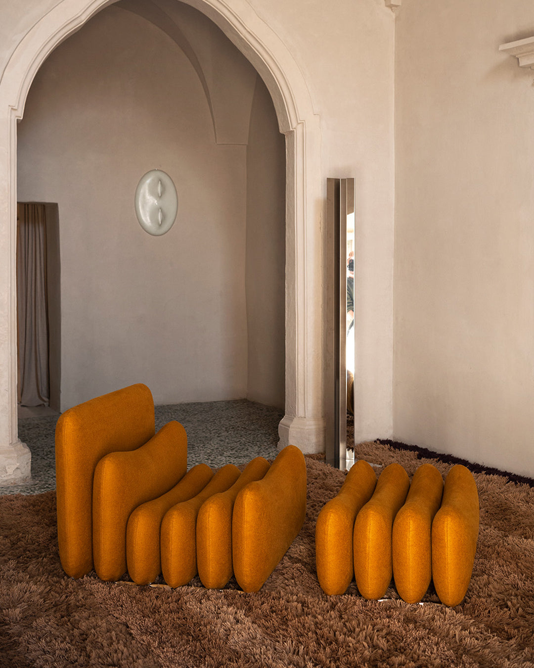 Additional System Ottoman by Joe Colombo for Tacchini