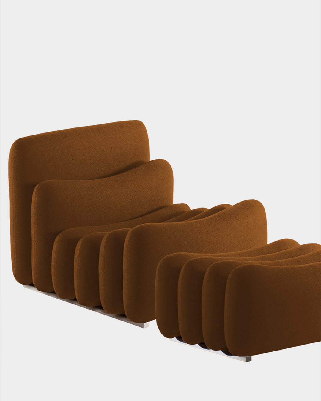 Additional System Ottoman by Joe Colombo for Tacchini