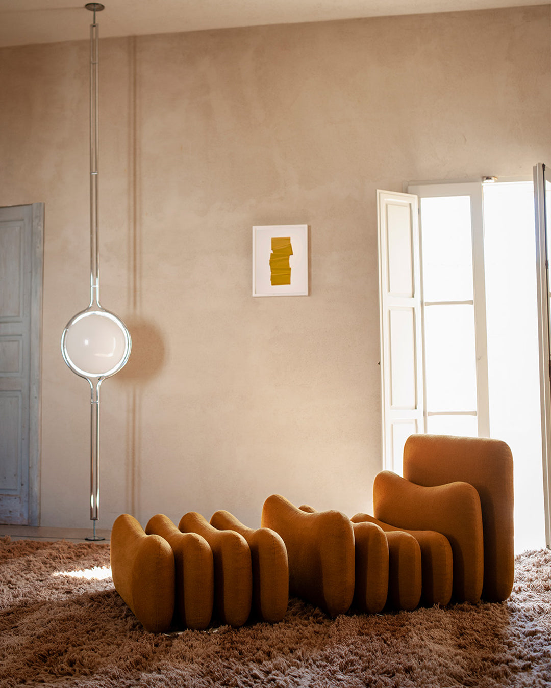 Additional System Ottoman by Joe Colombo for Tacchini
